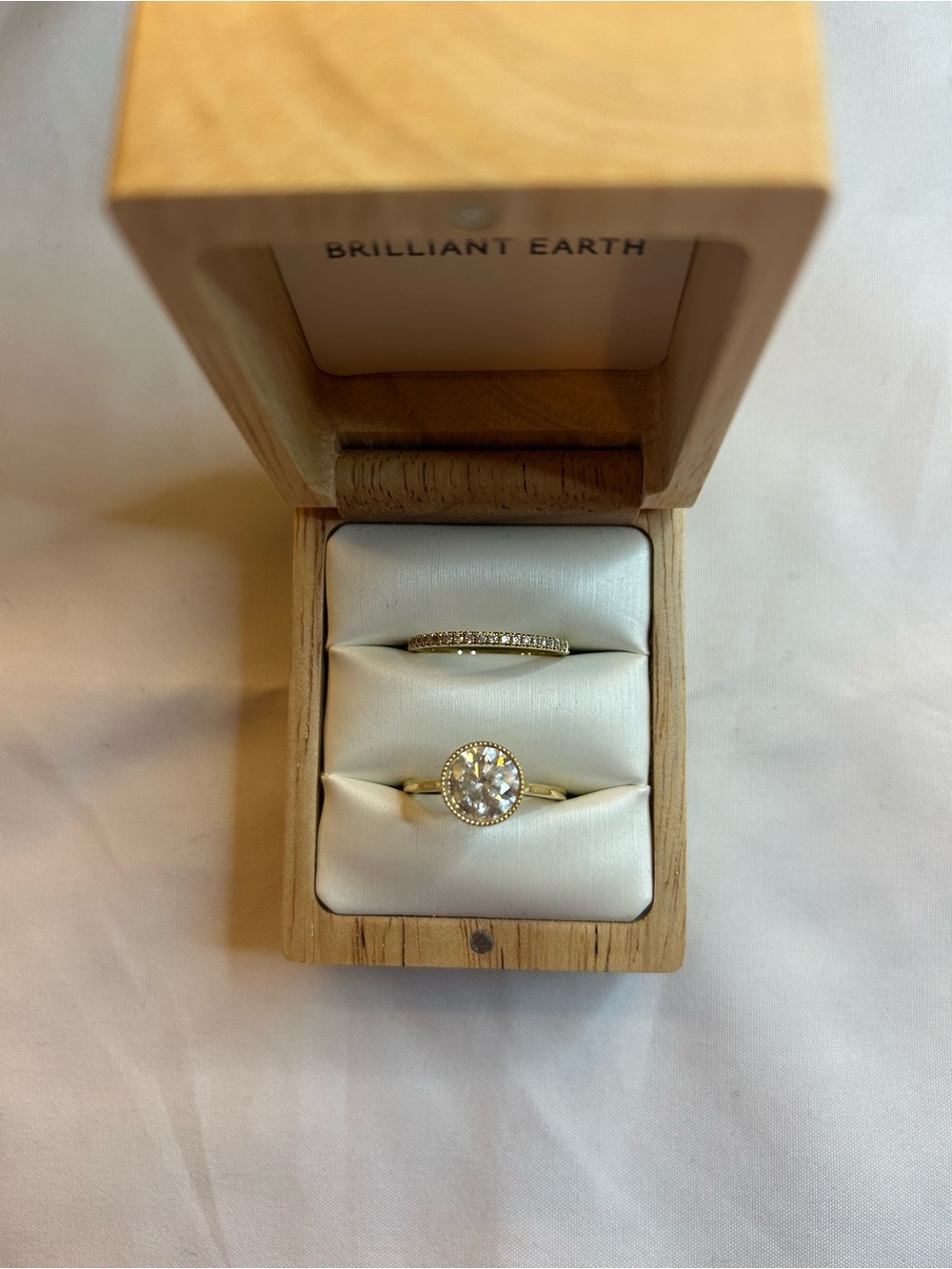 Brilliant Earth 18k Yellow Gold Diamond Engagement Ring - Picture 5 of 8